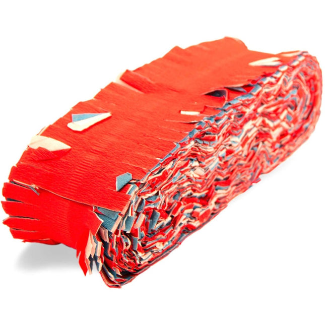 Crepe Slinger Rood Wit Blauw 24m van Folat koop je bij Partywinkel