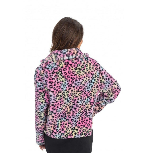 Damesjas – Multicolor Luipaardprint van CHAKS koop je bij Partywinkel