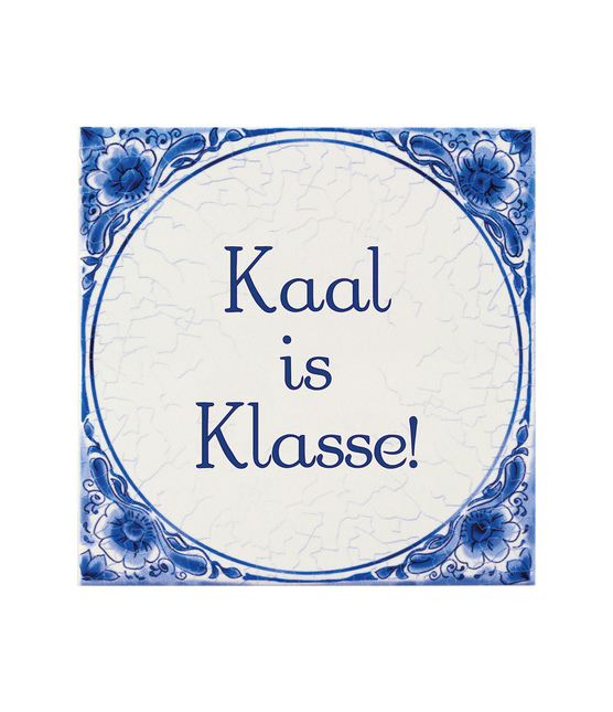 Delfts Blauw Tegel Kaal 14,5cm van Paper Dreams koop je bij Partywinkel