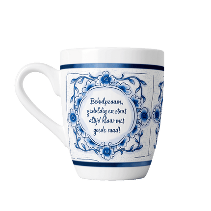 Delfts blauwe mok - Papa van Paper Dreams koop je bij Partywinkel