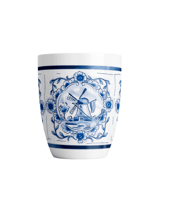 Delfts blauwe mok - Werk boeit van Paper Dreams koop je bij Partywinkel