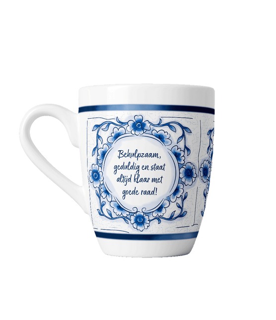 Delfts blauwe mok - Papa