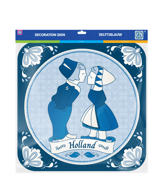 Delftsblauw Deurbord 50cm van Paper Dreams koop je bij Partywinkel