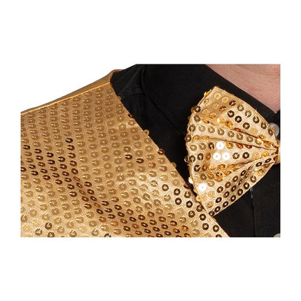 Gouden Gilet Met Strik 2 delig