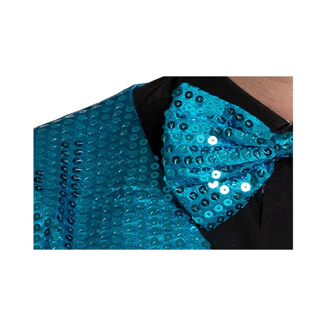 Gilet + Strik Turquoise