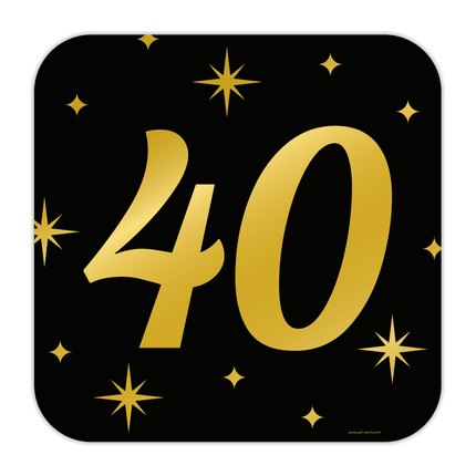 Deurbord 40 Jaar 50cm van Paper Dreams koop je bij Partywinkel