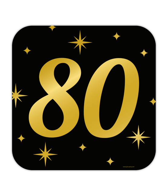 Deurbord 80 Jaar 50cm van Paper Dreams koop je bij Partywinkel