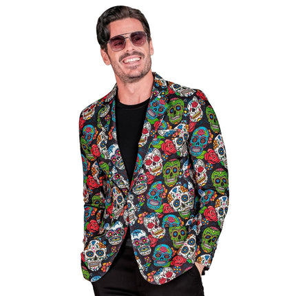 Dia De Los Muertos Jas Heren van Widmann koop je bij Partywinkel