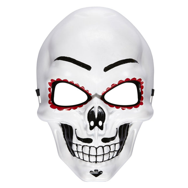 Dia De Los Muertos Masker Wit van Widmann koop je bij Partywinkel