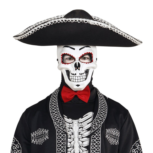 Dia De Los Muertos Masker Wit van Widmann koop je bij Partywinkel