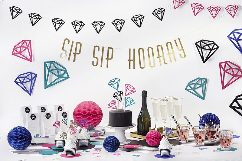 Diamant Hangdecoratie Set 8 delig van Partydeco koop je bij Partywinkel