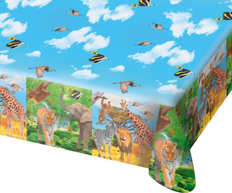 Dieren Tafelkleed Safari 1,8m van Folat koop je bij Partywinkel