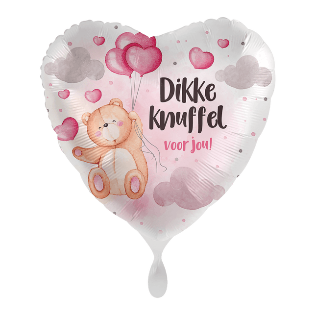 Dikke Knuffel Helium Ballon Leeg van Premioloon koop je bij Partywinkel