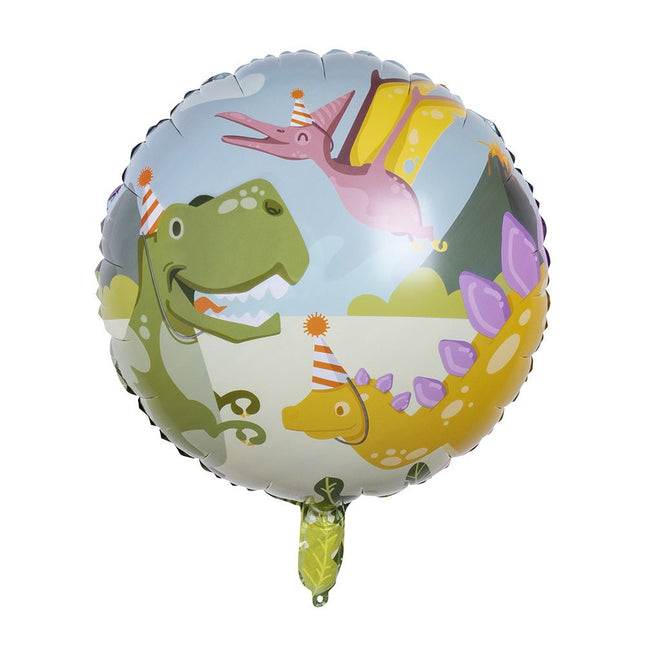 Dino Helium Ballon 45cm leeg van Boland koop je bij Partywinkel