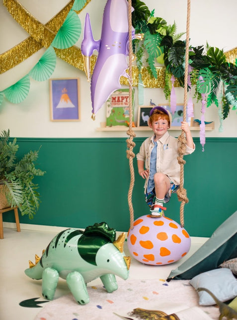 Dino Helium Ballon Leeg 115cm van Partydeco koop je bij Partywinkel