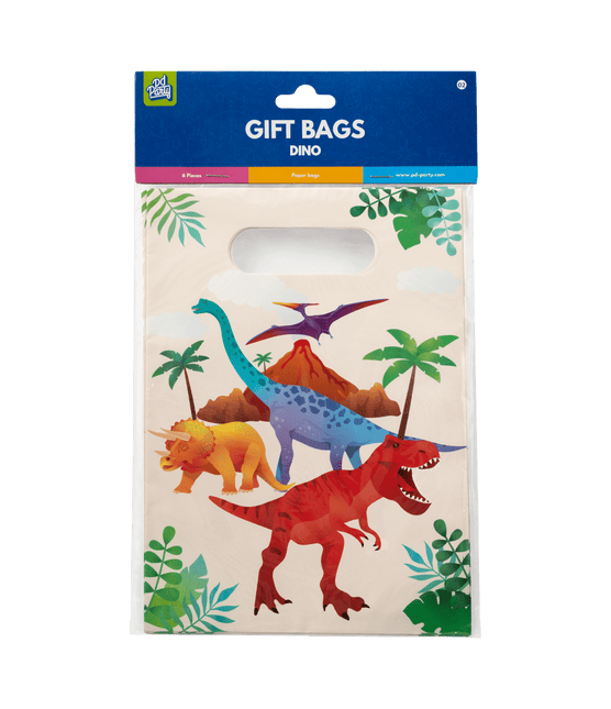 Dino Uitdeelzakjes 6st van Paper Dreams koop je bij Partywinkel