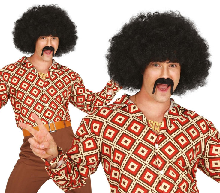 Disco 70S Blouse Heren Ruiten van Fiestas Guirca koop je bij Partywinkel