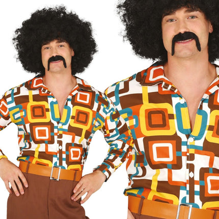 Disco 70S Blouse Heren Vierkant van Fiestas Guirca koop je bij Partywinkel