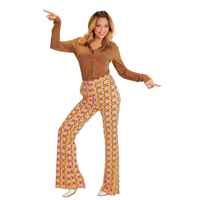 Disco 70S Broek Dames van Widmann koop je bij Partywinkel