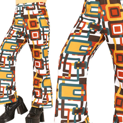 Disco 70S Broek Dames Vierkant van Fiestas Guirca koop je bij Partywinkel