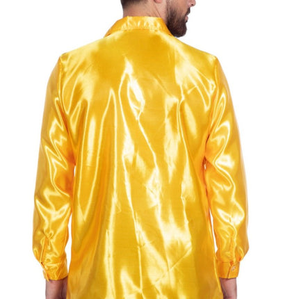 Disco Blouse Ruches Geel van Wilbers & Wilbers koop je bij Partywinkel