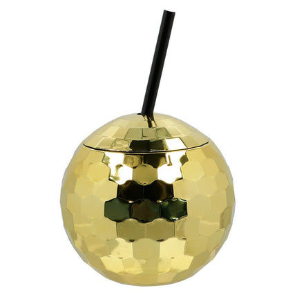 Disco Gouden bekers Met Rietje van Boland koop je bij Partywinkel