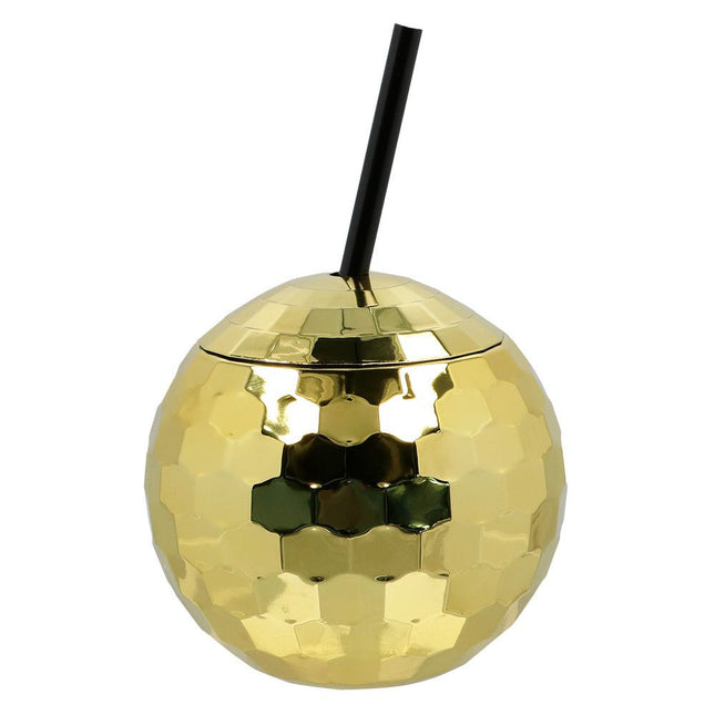 Disco Gouden bekers Met Rietje van Boland koop je bij Partywinkel
