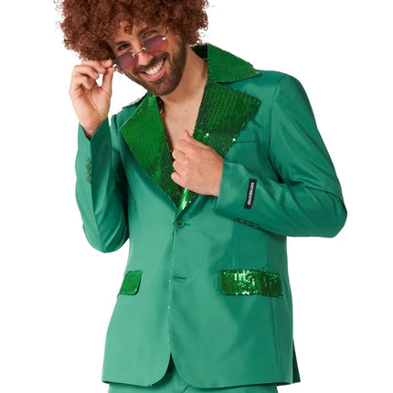 Disco Kostuum Heren Groen 2-delig van OppoSuits koop je bij Partywinkel