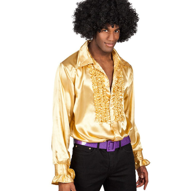 Disco Shirt Goud van Boland koop je bij Partywinkel