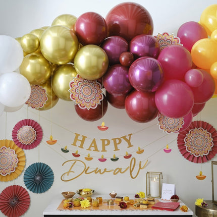 Diwali Borden 27cm 8st van Ginger Ray koop je bij Partywinkel