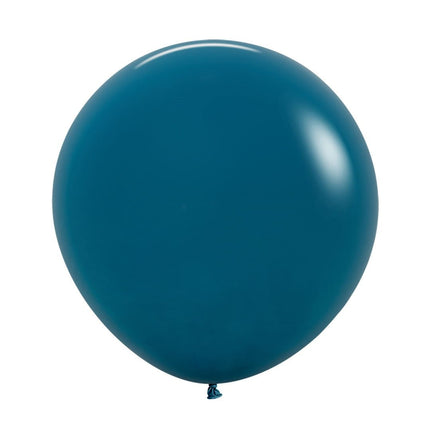 Donkerblauwe Ballonnen Deep Teal 61cm 3st van Sempertex koop je bij Partywinkel