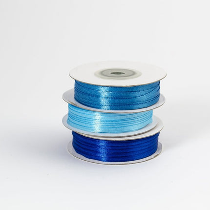 Donkerblauwe Lint 3Mm 50m van Partydeco koop je bij Partywinkel