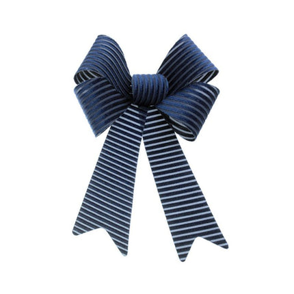 Donkerblauwe Strik Velvet 39cm van CHAKS koop je bij Partywinkel