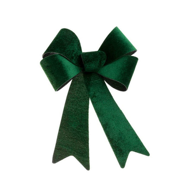 Donkergroene Strik Velvet 39cm van CHAKS koop je bij Partywinkel