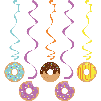 Donut Hangdecoratie 5st van Creative Converting koop je bij Partywinkel