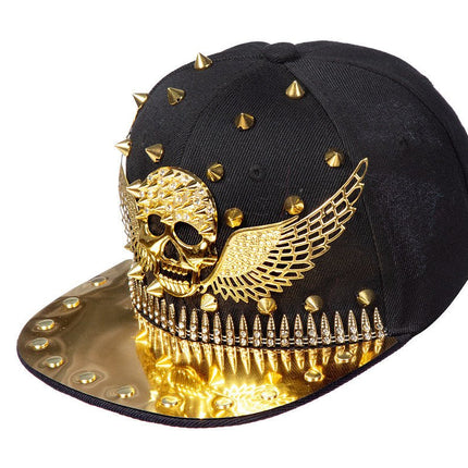 Doodshoofd Pet Zwart Goud van Wilbers & Wilbers koop je bij Partywinkel