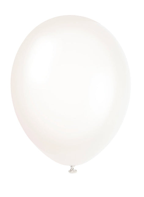 Doorzichtige Ballonnen Glans 30cm 10st van Unique koop je bij Partywinkel