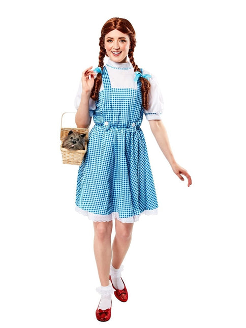 Dorothy Kostuum Dames Blauw Wit van Rubies koop je bij Partywinkel