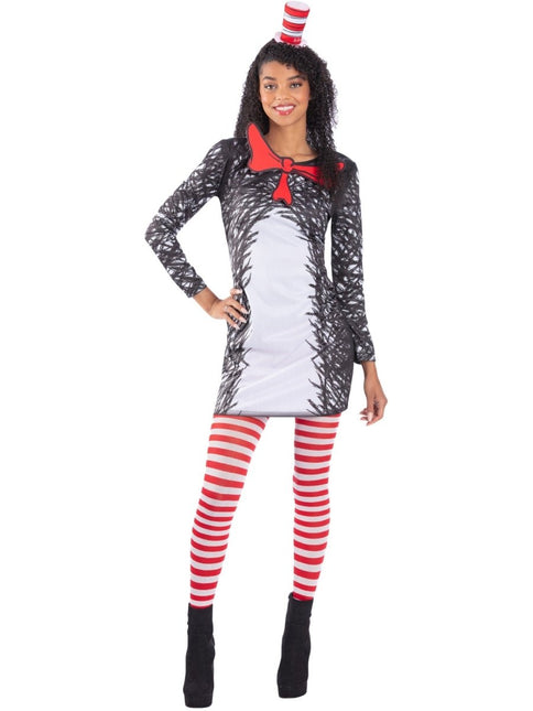 Dr Seuss Cat in the Hat Ladies Kostuum van Smiffys koop je bij Partywinkel