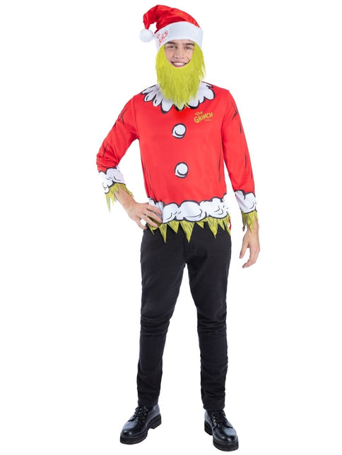 Dr. Seuss The Grinch Santa Kit van Smiffys koop je bij Partywinkel