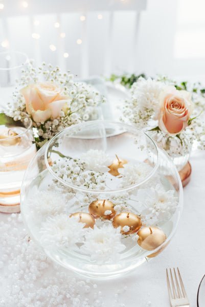 Drijfkaarsen Goud 4cm 50st van Partydeco koop je bij Partywinkel