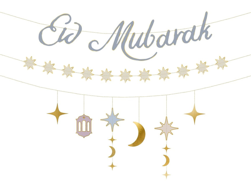 Eid Mubarak Slinger 2m van Partydeco koop je bij Partywinkel