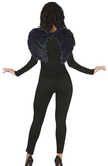 Engelen Vleugels Zwart 60cm van Fiestas Guirca koop je bij Partywinkel