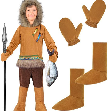 Eskimo Kostuum Bruin van Widmann koop je bij Partywinkel