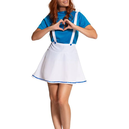 Smurfen Pak Blauw Wit Dames