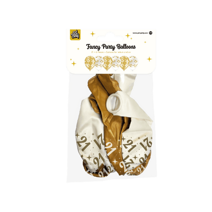 Fancy party latex ballonnen - 21 van Paper Dreams koop je bij Partywinkel