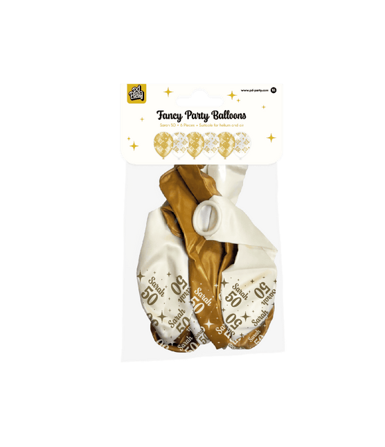 Fancy party latex ballonnen - Sarah 50 van Paper Dreams koop je bij Partywinkel