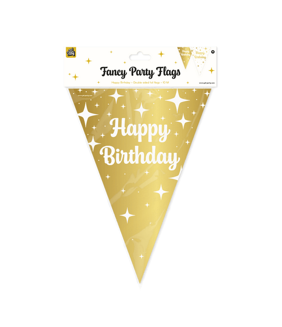 Fancy party Vlaggenlijn folie - Happy birthday van Paper Dreams koop je bij Partywinkel