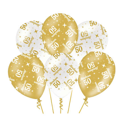 Fancy party latex ballonnen - Abraham 50