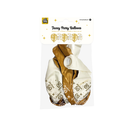 Fancy party latex ballonnen - Abraham 50